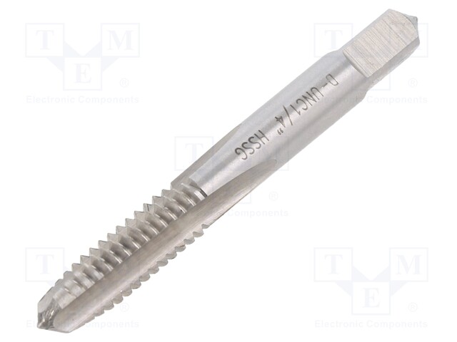 Tap; HSS-G; UNC 1/4-20; 50mm; to the through holes; 4,9mm