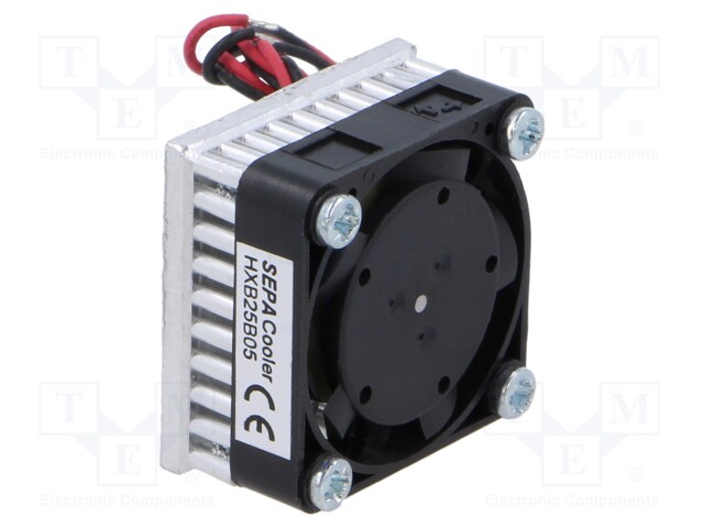 Fan: DC; axial; 5VDC; 25x25x15mm; 19dBA; ball bearing; 10000rpm