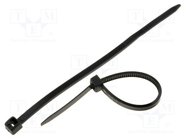 Cable tie; L: 80mm; W: 2.4mm; polyamide; 78.5N; black; Ømax: 19mm