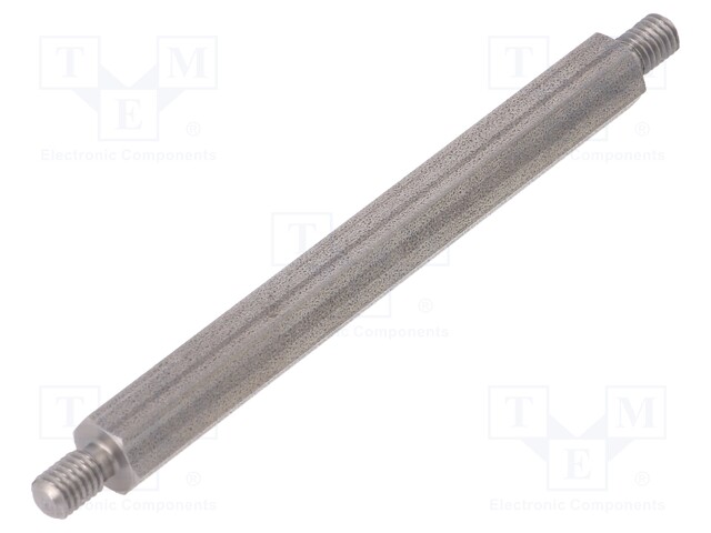 Screwed spacer sleeve; 75mm; Ext.thread: M5; hexagonal