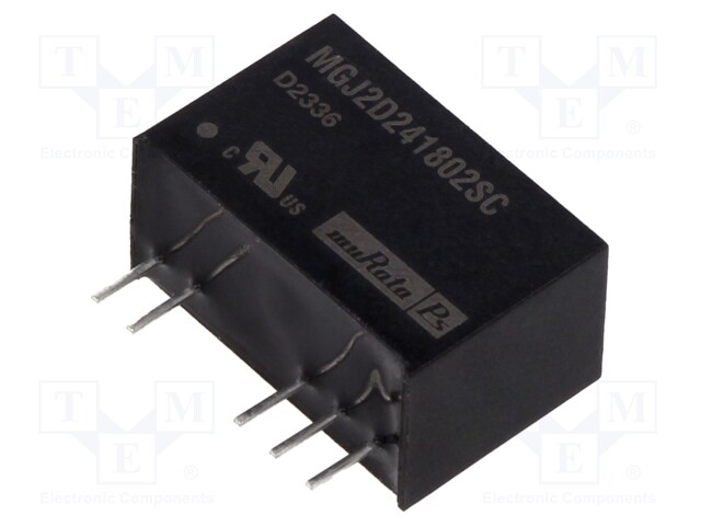 Converter: DC/DC; 2W; Uin: 21.6÷26.4V; Uout: 18VDC; Uout2: -2.5VDC