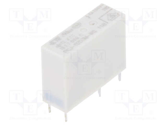 Relay: electromagnetic; SPST-NO; Ucoil: 12VDC; 5A/250VAC; 5A; 720Ω