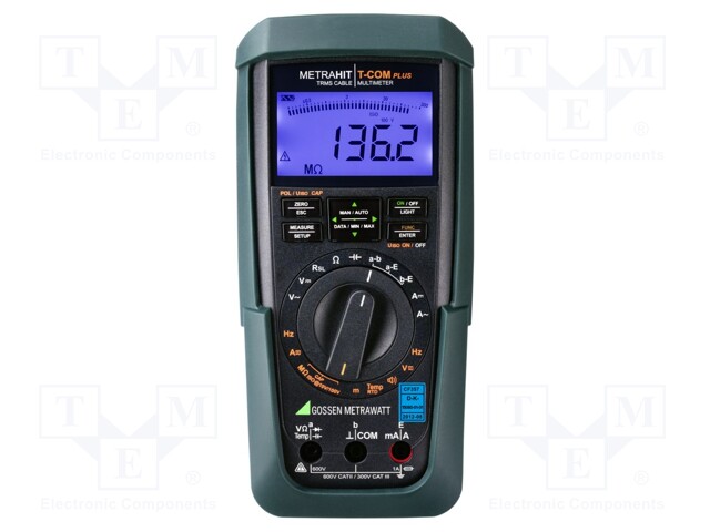 Digital multimeter; IR; LCD 3,75 digit,bargraph; True RMS; IP54