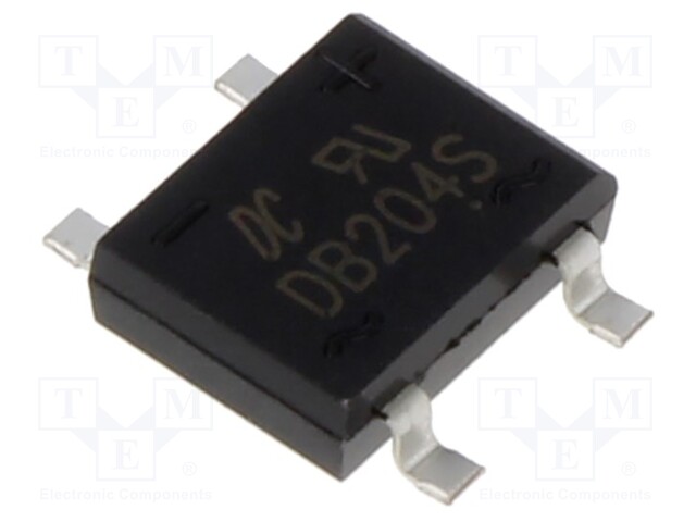 Bridge rectifier: one-phase; Urmax: 400V; DB-1S; Ifsm: 60A; If: 2A