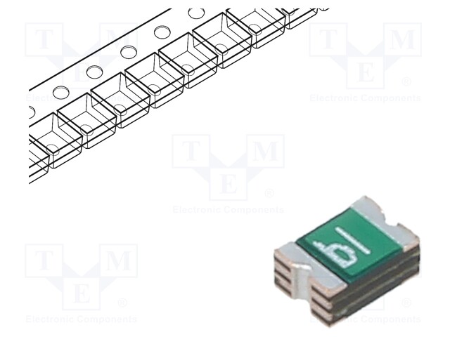 Fuse: PTC polymer; 1A; Imax: 40A; Case: 0805; 0ZCK