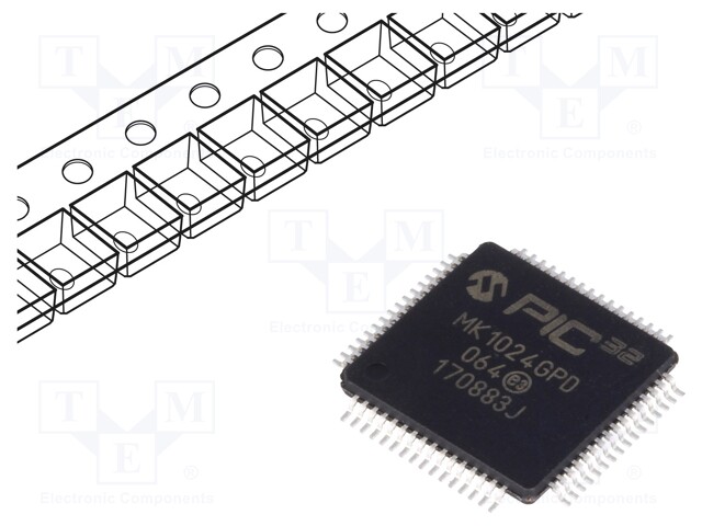 PIC microcontroller; Memory: 1024kB; SRAM: 256kB; 2.2÷3.6VDC; SMD