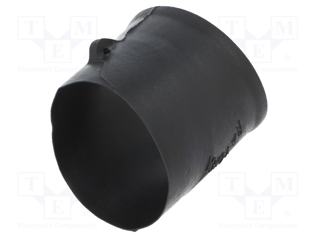 Heat shrink boot; glueless,angular; black; elastomer; -75÷150°C