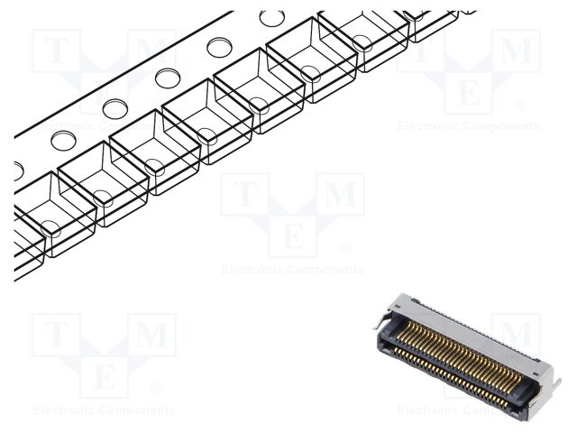 Connector: PCB to PCB; hermaphrodite; PIN: 60; 0.5mm; LSHM; SMT