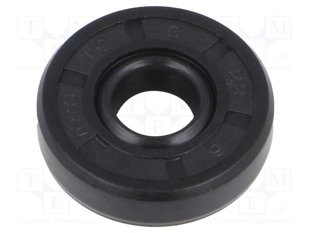 Oil seal; NBR; D: 6mm; -40÷100°C; Shore hardness: 70; Shaft dia: 8mm