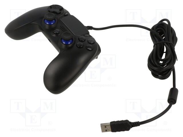 Gamepad; black; Jack 3,5mm,USB A; wired,USB 2.0; 3m