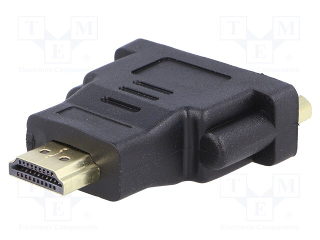 Adapter; DVI-I (24+5) socket,HDMI plug; Colour: black