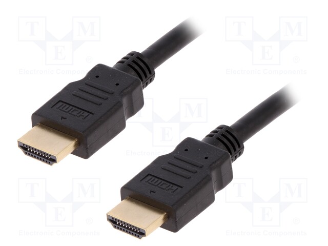 Cable; HDCP 2.2,HDMI 2.0; HDMI plug,both sides; 10m; black