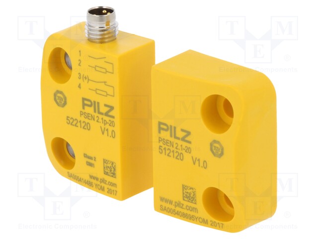 Safety switch: magnetic; Series: PSEN 2.1; Contacts: NC + NO; IP67