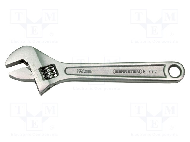 Wrench; adjustable; 150mm; Max jaw capacity: 19mm