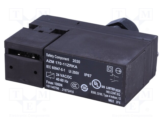 Safety switch: bolting; Series: AZM 170; Contacts: NC + NO; IP67