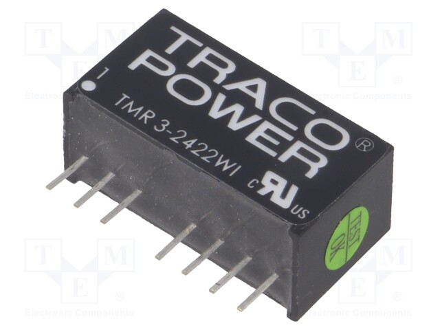 Converter: DC/DC; 3W; Uin: 9÷36V; Uout: 12VDC; Uout2: -12VDC; SIP8