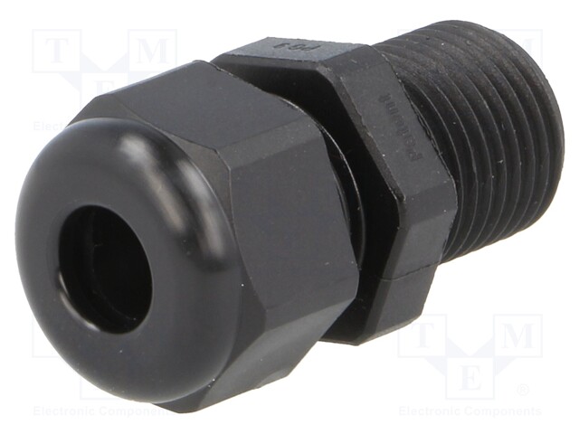 Cable gland; with long thread; PG9; IP68; Mat: polyamide; black