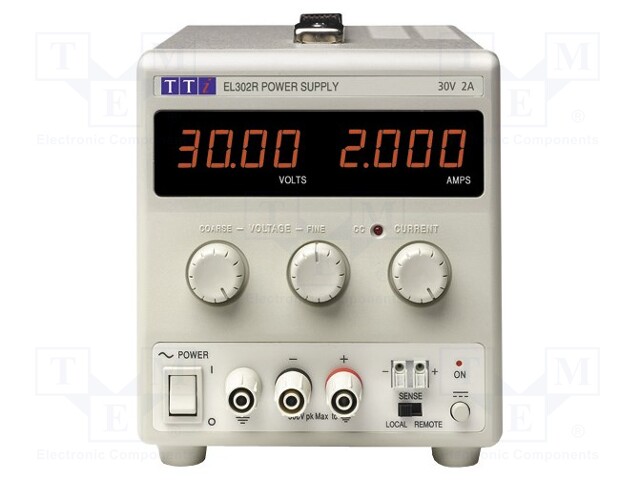 Power supply: laboratory; Channels: 1; 0÷30VDC; 0÷2A; Plug: EU,UK