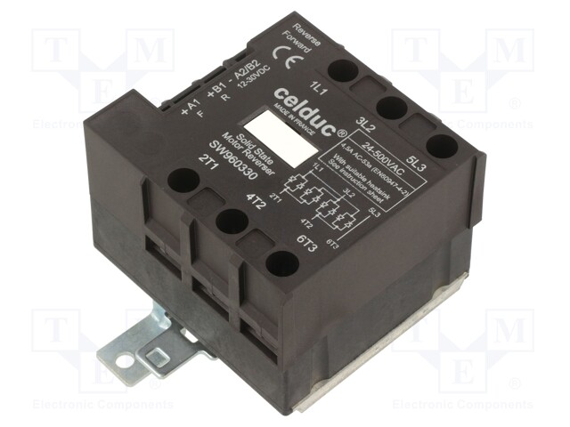 Relay: solid state; Ucntrl: 12÷30VDC; 4.5A; 24÷500VAC; Series: SW