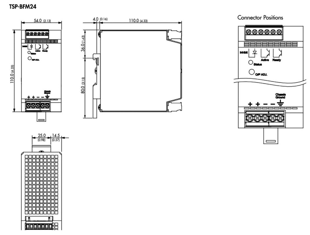 Module: buffer; 600W; 24VDC; 25A; Electr.connect: terminal block