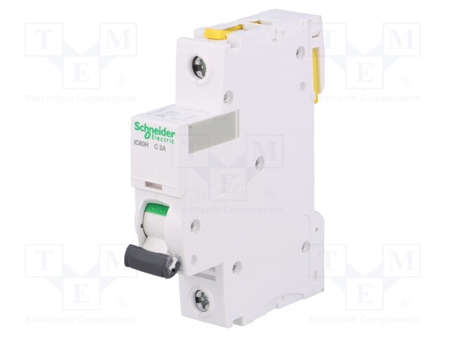 Circuit breaker; 230VAC; Inom: 2A; Poles: 1; DIN; Charact: C; 10kA