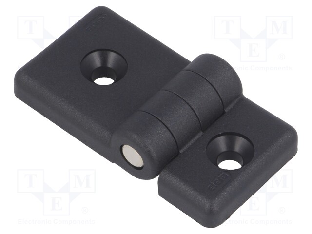 Hinge; Width: 30mm; technopolymer (PA); black; H: 36mm