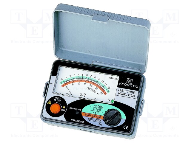 Meter: grounding resistance; analogue; 0÷12Ω,0÷120Ω,0÷1.2kΩ