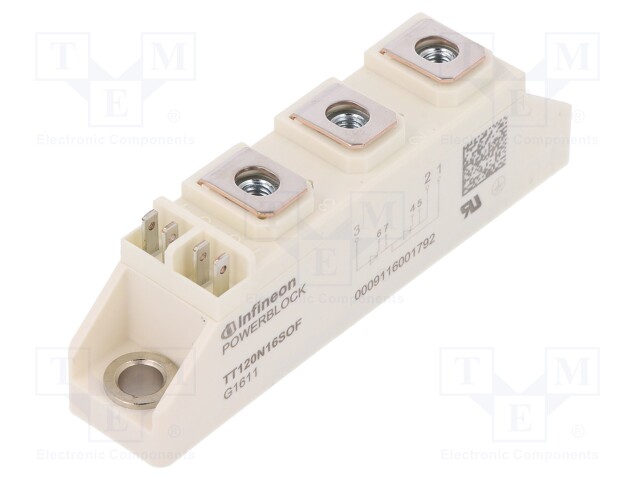 Module: thyristor; double series; 1.6kV; 120A; BG-SB20-1; screw