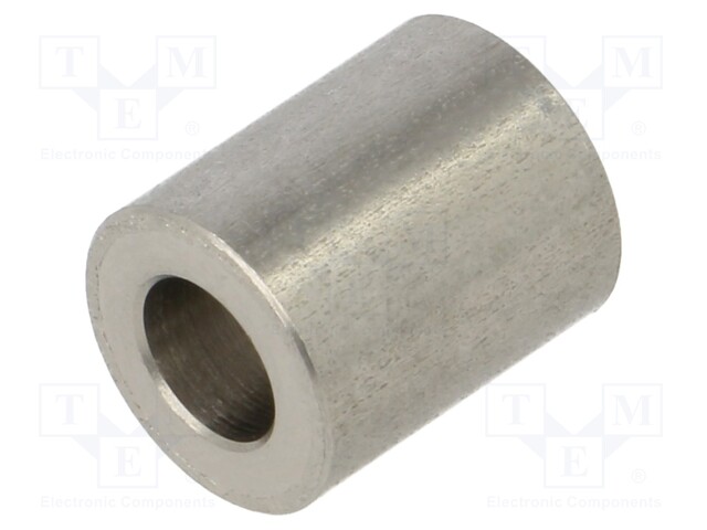 Spacer sleeve; 5.3mm; cylindrical; stainless steel; Øint: 10mm