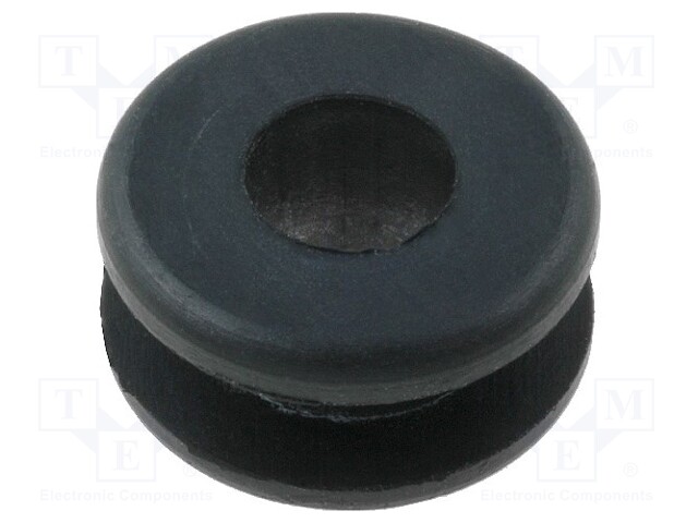 Grommet; Ømount.hole: 8.4mm; Øhole: 5.5mm; rubber; black