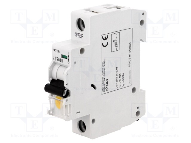 Tariff switch; Poles: 1; DIN; Inom: 40A; 230VAC; IP40; 1.5÷25mm2