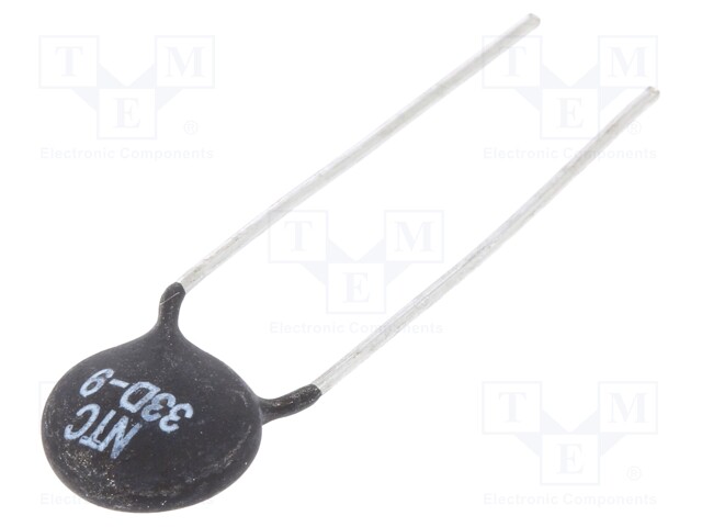 NTC thermistor; THT; 33Ω; Ø: 10.5mm; -55÷200°C; Pitch: 7.5mm