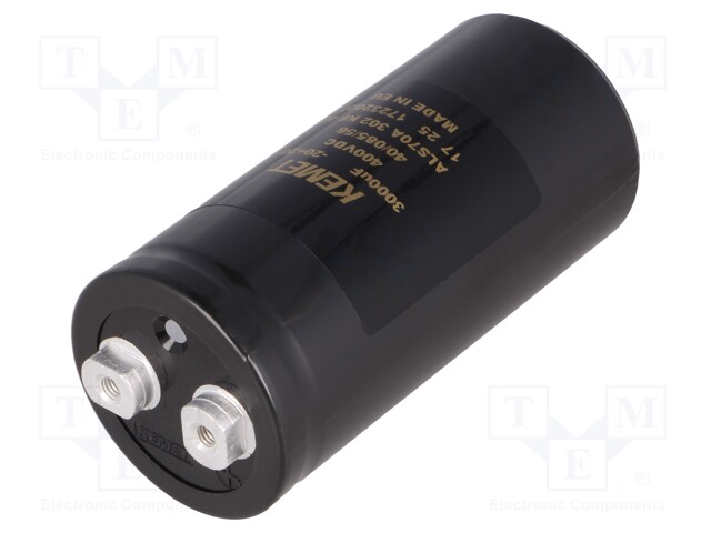 Capacitor: electrolytic; 3000uF; 400VDC; Leads: screw; ESR: 60mΩ