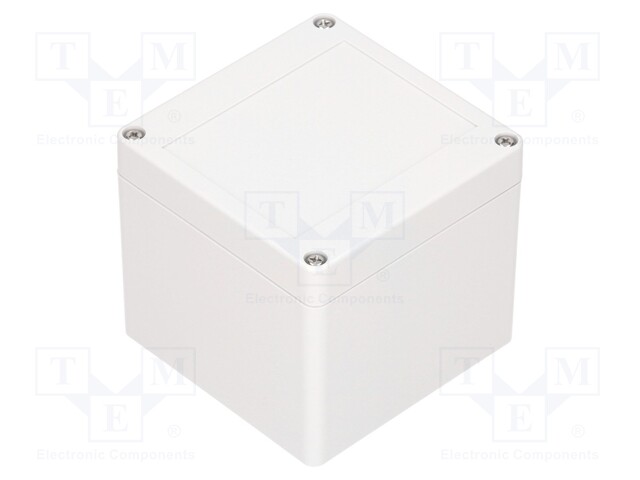 Enclosure: multipurpose; X: 100mm; Y: 100mm; Z: 90mm; polycarbonate