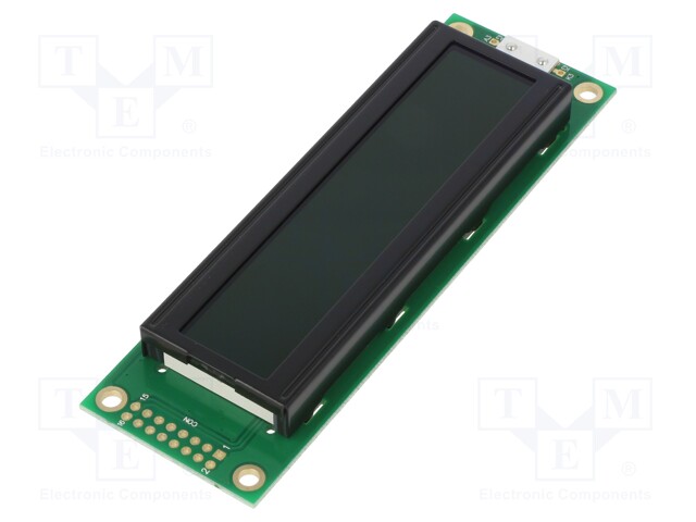 Display: LCD; alphanumeric; FSTN Negative; 20x2; black; LED; PIN: 16