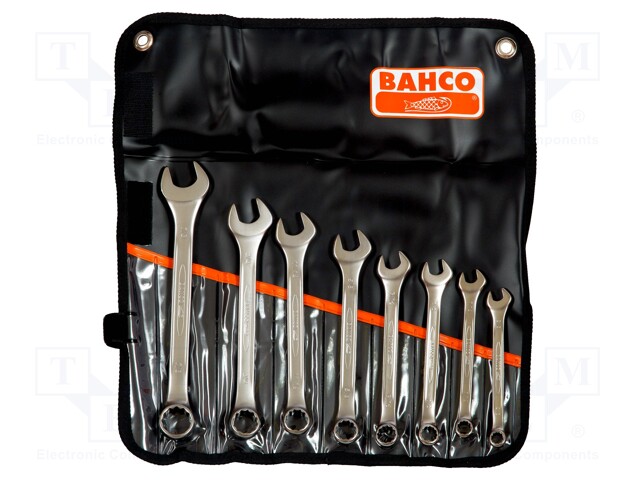 Key set; bent,combination spanner; Pcs: 8