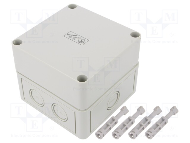 Enclosure: junction box; X: 110mm; Y: 110mm; Z: 90mm; polystyrene