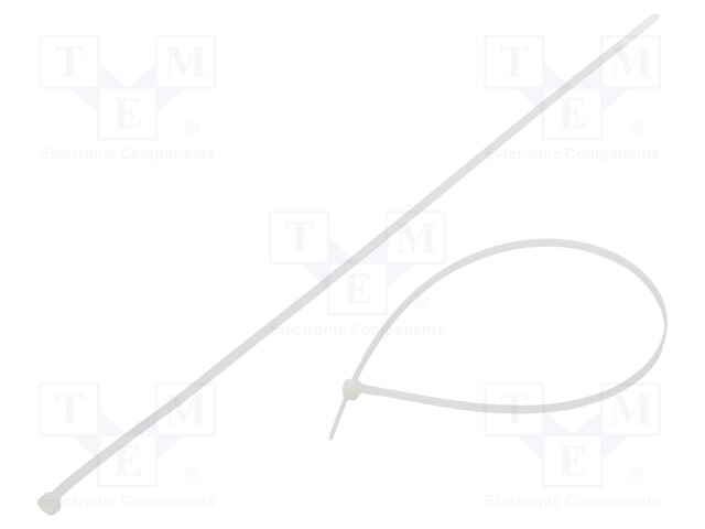 Cable tie; L: 430mm; W: 4.8mm; polyamide; 215N; natural; -40÷85°C