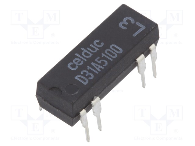 Relay: reed; SPST-NO; Ucoil: 12VDC; 1A; max.100VDC; 10W; Rcoil: 1000Ω