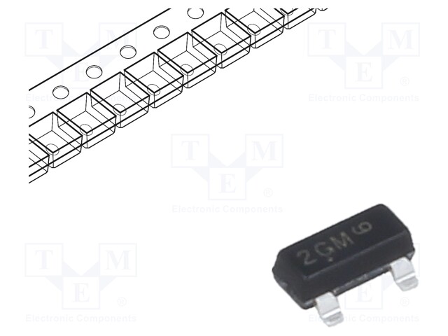 Transistor: PNP; bipolar; 80V; 0.5A; 225mW; SOT23