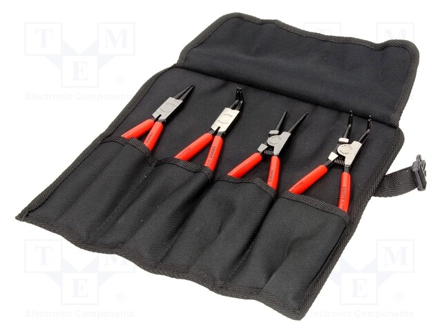 Pliers; Pcs: 4; internal circlip; Package: case