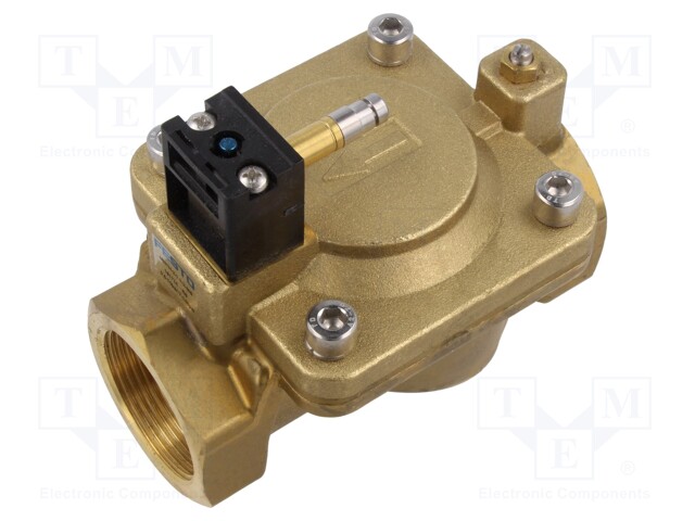 Electromagnetic valve; 0.5÷10bar; 2/2 NC monostable; brass; IP65