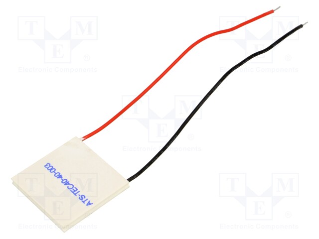 Module: Peltier; 15.4V; 5A; 40x40x4mm; 46.5W; Mat: ceramics; 20AWG