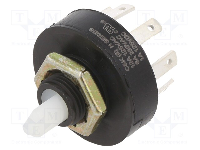 Switch: rotary; Pos: 3; DP3T; 6A/250VAC; 1A/125VDC; Poles number: 2