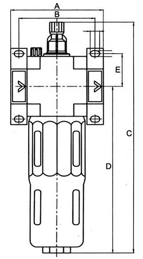 Lubricator; 3500l/s; max.16bar; Mat: aluminium; Thread: G 1/2"