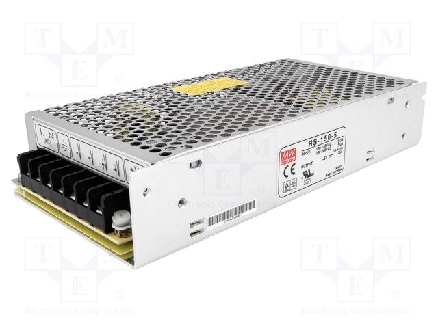 Power supply: switched-mode; modular; 130W; 5VDC; 199x98x38mm; 26A