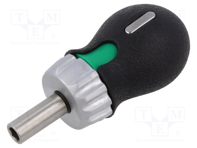 Screwdriver handle; with ratchet; Mounting: 1/4"