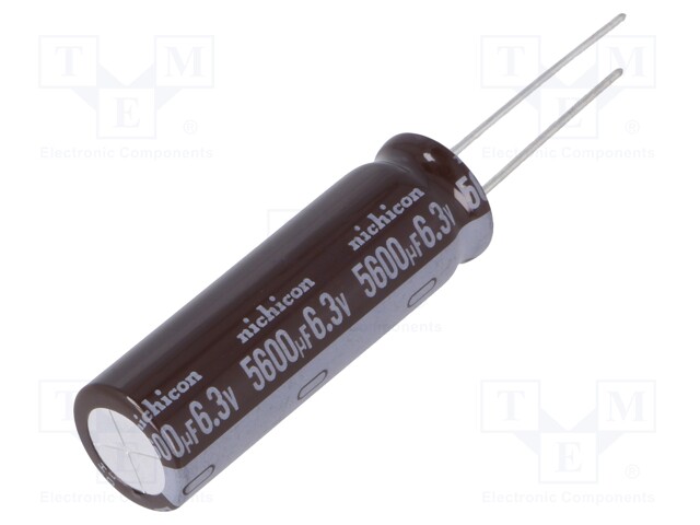 Capacitor: electrolytic; low impedance; THT; 5600uF; 6.3VDC; ±20%