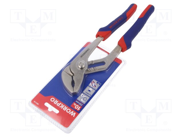 Pliers; adjustable; 250mm; ergonomic two-component handles