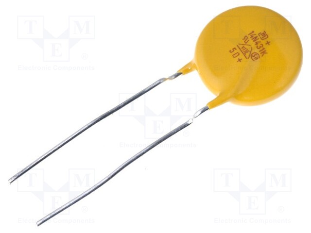 Varistor: metal-oxide; THT; 275VAC; 350VDC; 430V; ±10%; 4.5kA; 132J